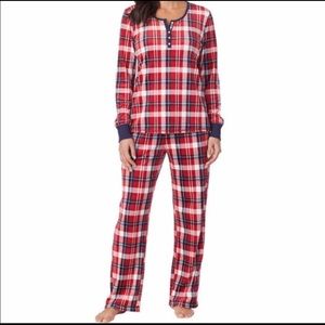 Nautica 2pc Fleece Plaid Pajama Set(Free Shipping)
